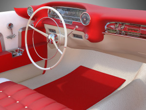 carinterior cadillac eldorado 1959 3D मॉडल