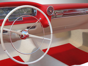 carinterior cadillac eldorado 1959 3D Model