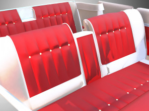 carinterior cadillac eldorado 1959 3D Model