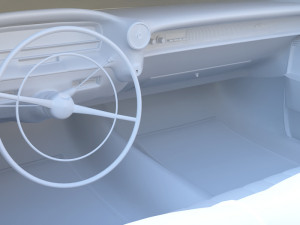 carinterior cadillac eldorado 1959 3D Model