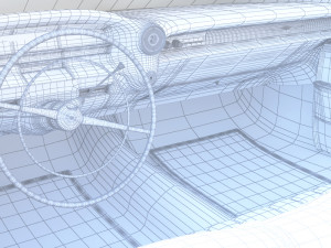 carinterior cadillac eldorado 1959 3D Model