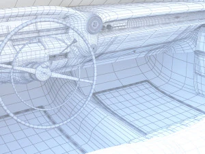 carinterior cadillac eldorado 1959 3D Model