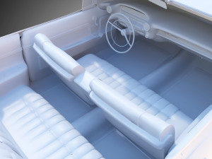 carinterior cadillac eldorado 1959 3D Model