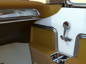 carinterior cadillac eldorado 1959 3D Model