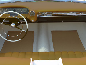 carinterior cadillac eldorado 1959 3D Model