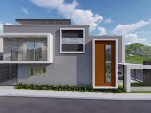 sketsa rumah minimalis hanya 2017 Model 3D