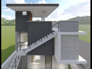 minimalist house only sketchup 2017 3D Model
