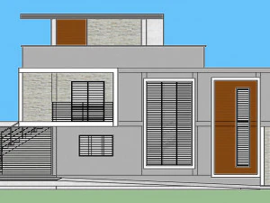 minimalist house only sketchup 2017 3D Model