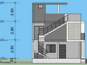 minimalist house only sketchup 2017 3D Model