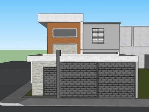 minimalist house only sketchup 2017 renders in lumion 8 Modelo 3D