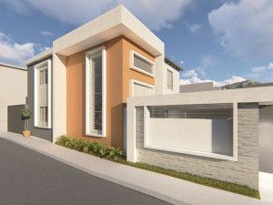 minimalist house only sketchup 2017 renders in lumion 8 Modelo 3D