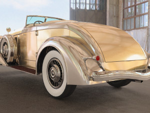 chrysler imperial 1932 low-poly Modelo 3D