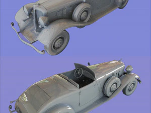chrysler imperial 1932 low-poly 3D Model