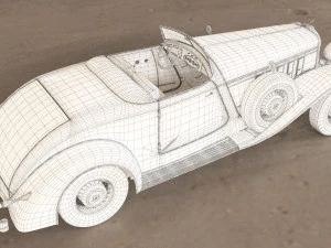 chrysler imperial 1932 low-poly 3D Model