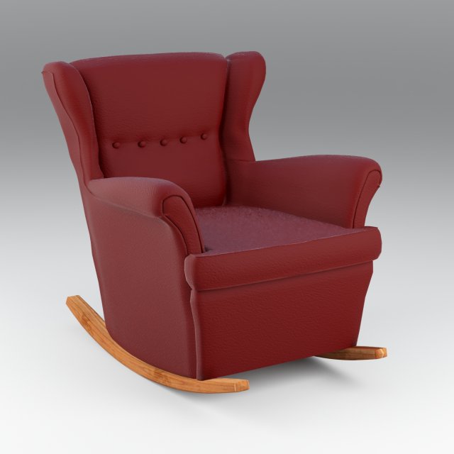 strandmon rocking chair Modelo 3D .c4d .max .obj .3ds .fbx .stl .blend 