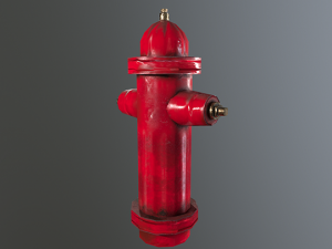 fire hydrant low poly Modello 3D