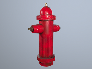fire hydrant low poly Modello 3D