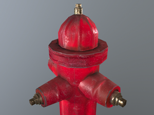 fire hydrant low poly Modello 3D