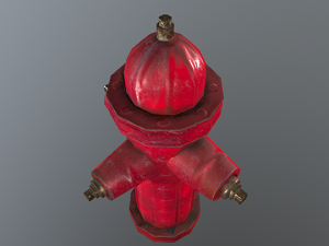 fire hydrant low poly Modello 3D