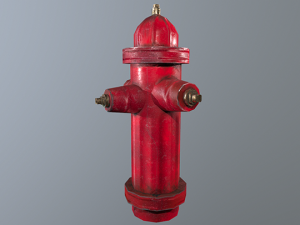 fire hydrant low poly Modello 3D