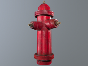 fire hydrant low poly Modello 3D