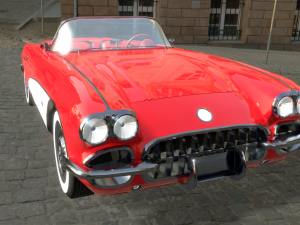 chevrolet corvette 1958 3Dモデル