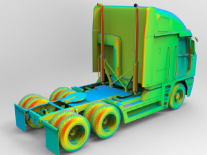 freightliner argosy 2017 low-poly 3D-Modell