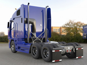 freightliner argosy 2017 low-poly 3D-Modell