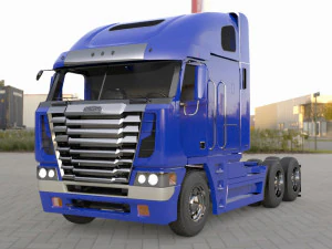 Freightliner Argosy 2017 Poli Rendah Model 3D