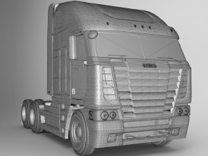 freightliner argosy 2017 low-poly 3D-Modell