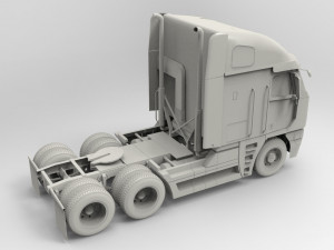 freightliner argosy 2017 low-poly 3D-Modell