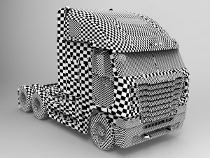 freightliner argosy 2017 low-poly 3D-Modell