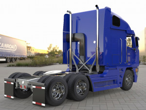 freightliner argosy 2017 low-poly 3D-Modell