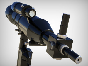 realistic telescope lowpoly blender 3D Model