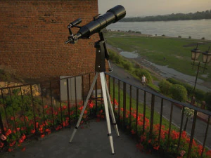 realistic telescope lowpoly blender 3D Model