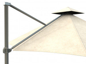 outdoor umbrella realistic low poly low-poly 3D Model