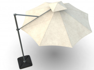 outdoor umbrella realistic low poly low-poly 3D Model