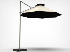 outdoor umbrella realistic low poly low-poly 3D Model