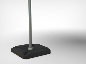 outdoor umbrella realistic low poly low-poly 3D Model