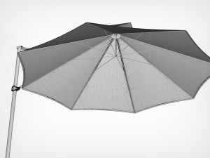 outdoor umbrella realistic low poly low-poly 3D Model