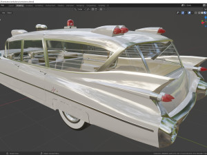 cadillac ambulance wagon superior 1959 Modelo 3D