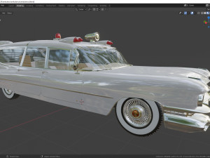 cadillac ambulance wagon superior 1959 Modelo 3D
