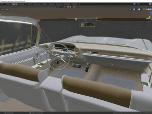 cadillac ambulance wagon superior 1959 3D Model