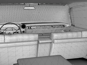 cadillac ambulance wagon superior 1959 3D Model