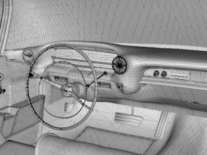 cadillac ambulance wagon superior 1959 3D Model