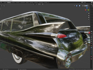 cadillac barnett space wagon 1959 3D Model