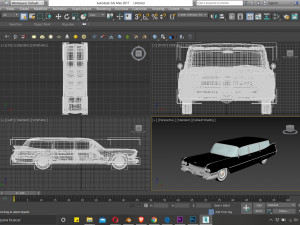 cadillac barnett space wagon 1959 3D Model