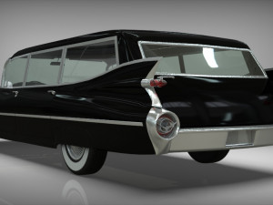 cadillac barnett space wagon 1959 3D Model