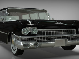 cadillac barnett space wagon 1959 3D Model