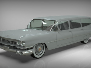 cadillac barnett space wagon 1959 3D Model